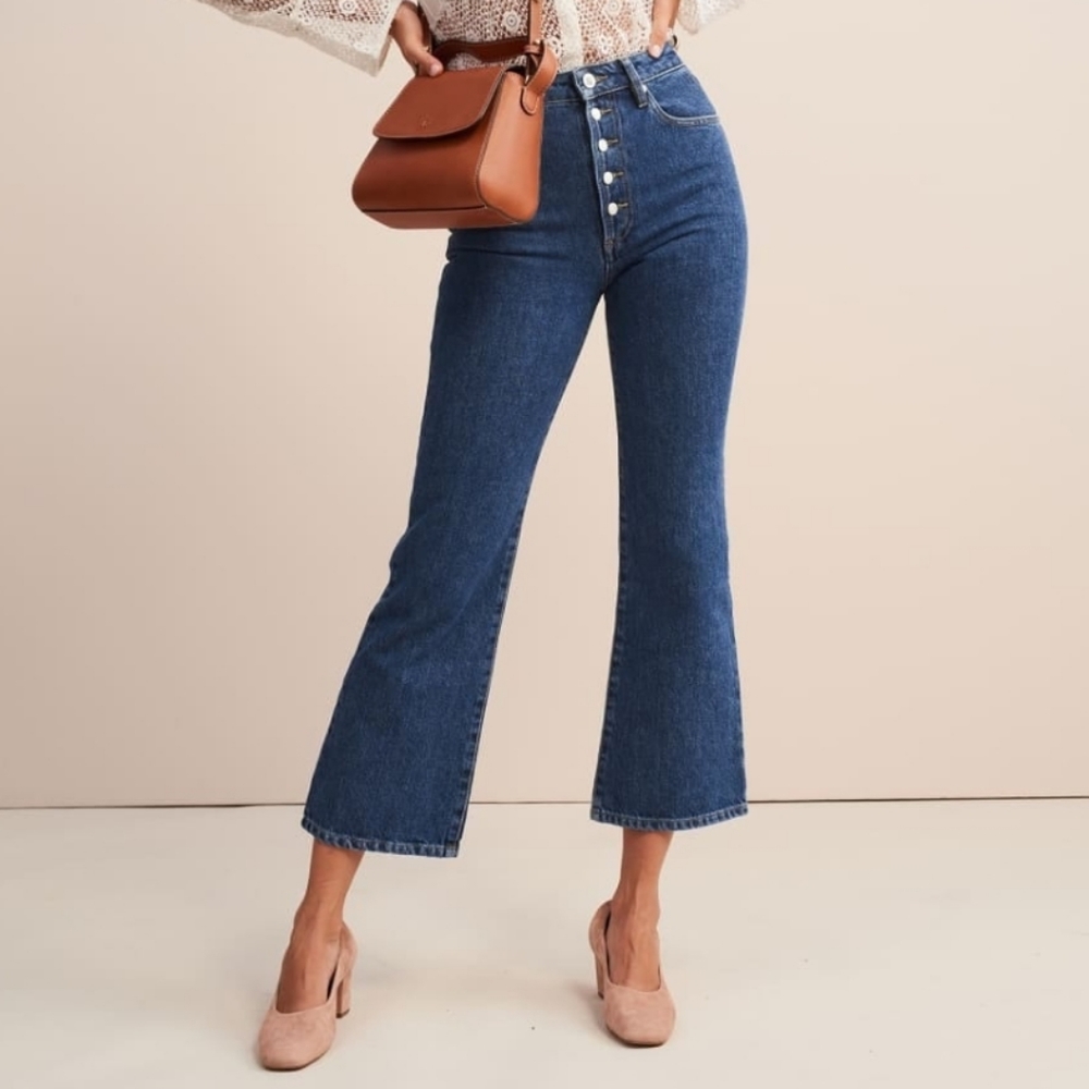 Rouje Classic Blue Wide Leg Jeans